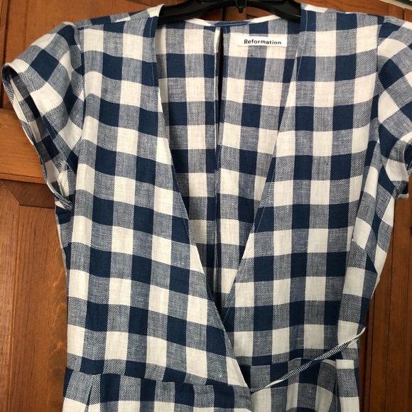 Reformation Calista Dress in Seine - Picture 7 of 8